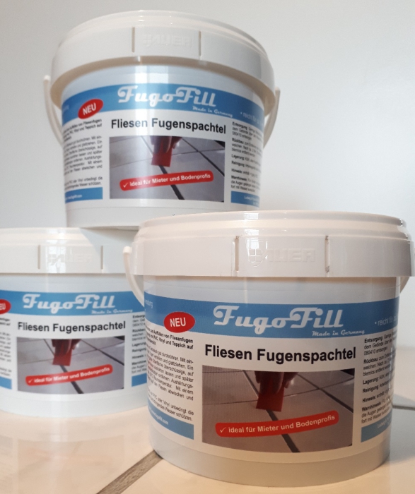FugoFill 2,5 kg "entfernbarer Fliesen Fugenspachtel" grau