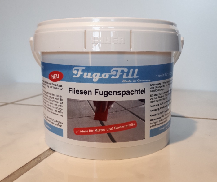 FugoFill 1 kg "entfernbarer Fliesen Fugenspachtel" grau